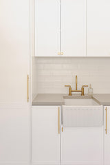 Novi 50 x 46 Farmhouse Sink Matte White