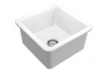 Cuisine 46 x 46 Inset / Undermount Fine Fireclay Matte White Sink