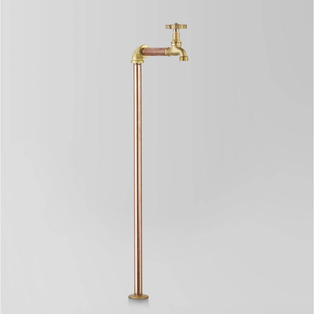 Eden Floor Mounted Pillar Tap Eden Handle Brass Handles