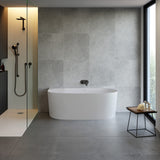 Narva 158 x 86 MagnaCast Back To Wall Bath - Matte White