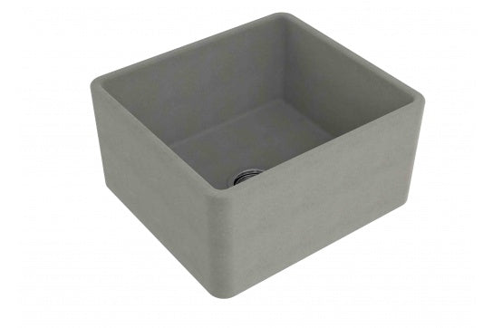 Novi 50 x 46 Fine Fireclay Concrete Look Farmhouse Butler Sink