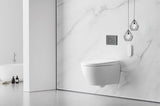 LaFeme Sesto Smart Toilet Wall Hung Package with Autoflush in Gloss white
