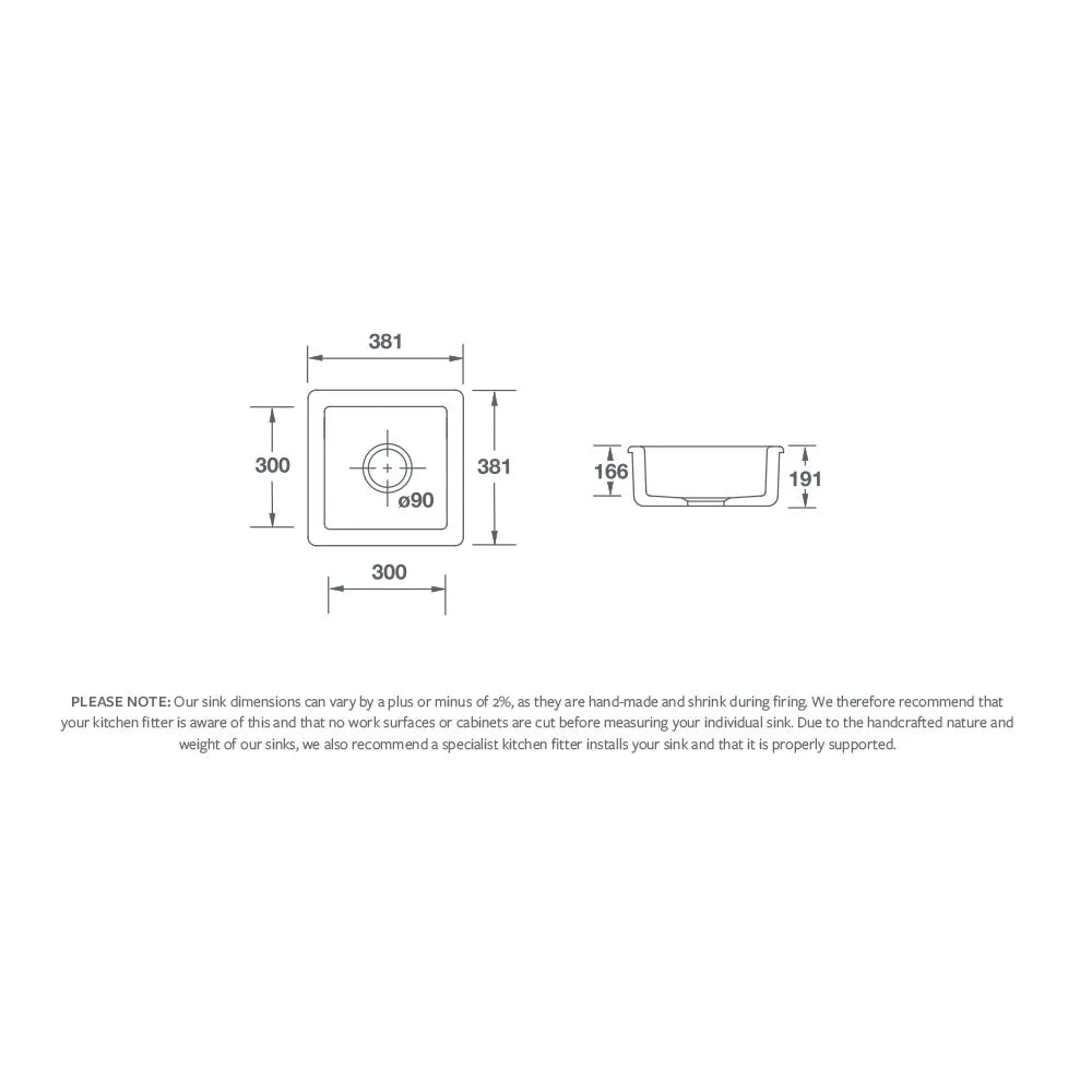 Shaws Belthorn Inset Undermount Sink