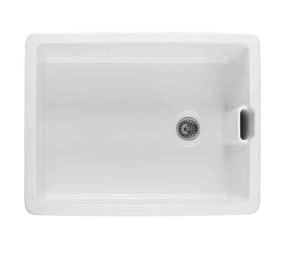 Belfast 60 x 46 Fine Fireclay Farmhouse Butler Sink with Internal Overflow