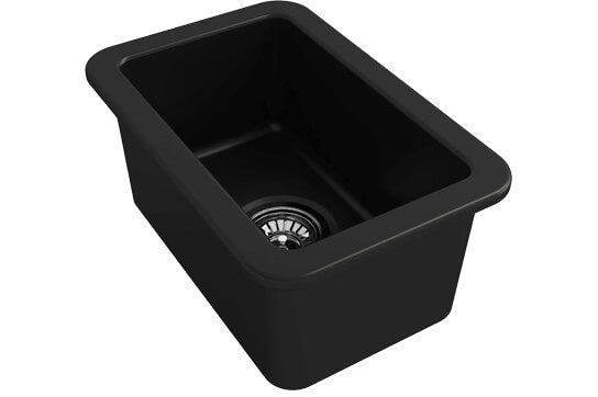 Cuisine 30 x 46 Inset / Undermount Fine Fireclay Matte Black Sink