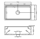 Cove 75 Fireclay Butler Sink