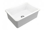 Cuisine 68 x 48 Inset / Undermount Fine Fireclay Matte White Sink