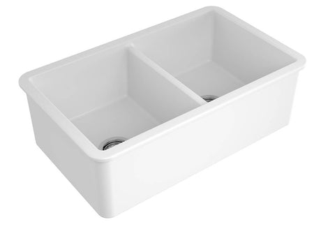 Cuisine 85 x 46 Double Sink Gloss White