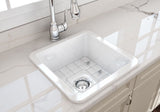 Cuisine 46 x 46 Inset / Undermount Fine Fireclay Gloss White Sink