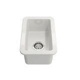 Cuisine 30 x 46 Inset / Undermount Fine Fireclay Gloss White Sink