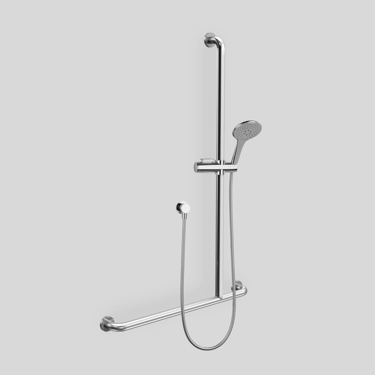 Disabled Compliant DDA T-Grab Rail with Multi-Function Hand Shower