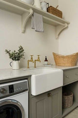 Turner Hastings Belfast Fine Fireclay Farmhouse Butler Sink with Internal Overflow