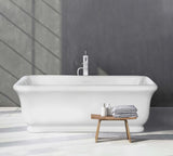 Turner Hastings Kirkham 180 x 84 TitanCast Solid Surface Bath - Gloss White