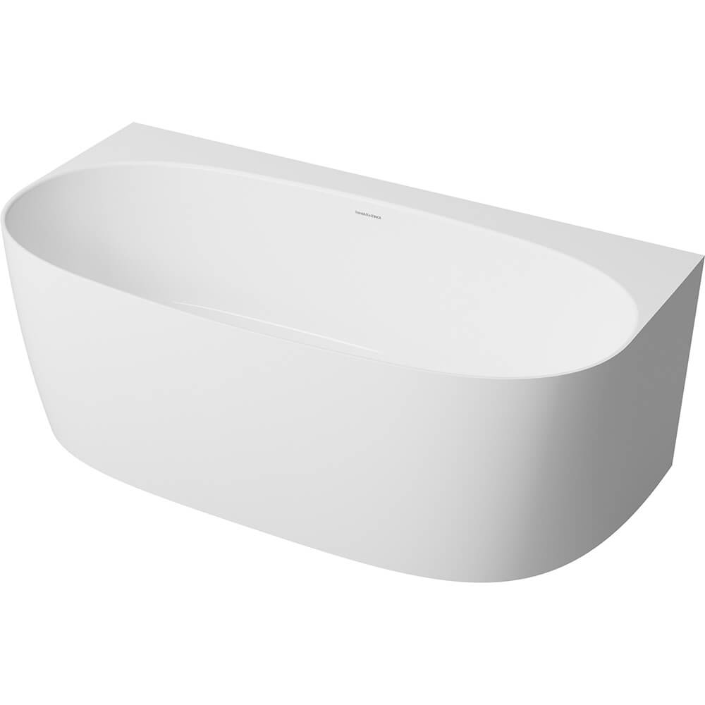 Turner Hastings Narva 158 x 86 MagnaCast Back To Wall Bath - Matte White