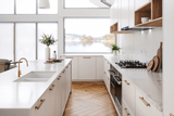 Cuisine 85 x 46 Double Sink Gloss White