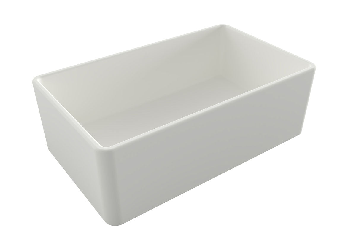 Turner Hastings Novi 75 x 46 Fine Fireclay Matte White Farmhouse Butler Sink