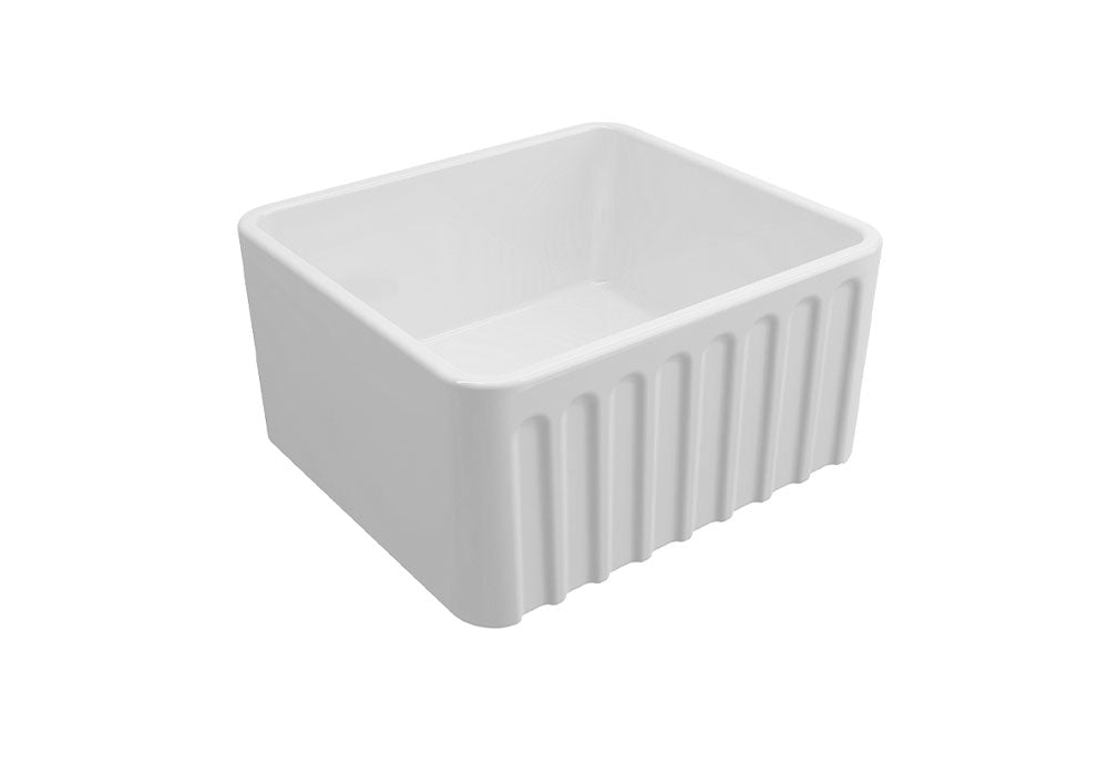 Novi 50 x 46 Farmhouse Sink Matte White