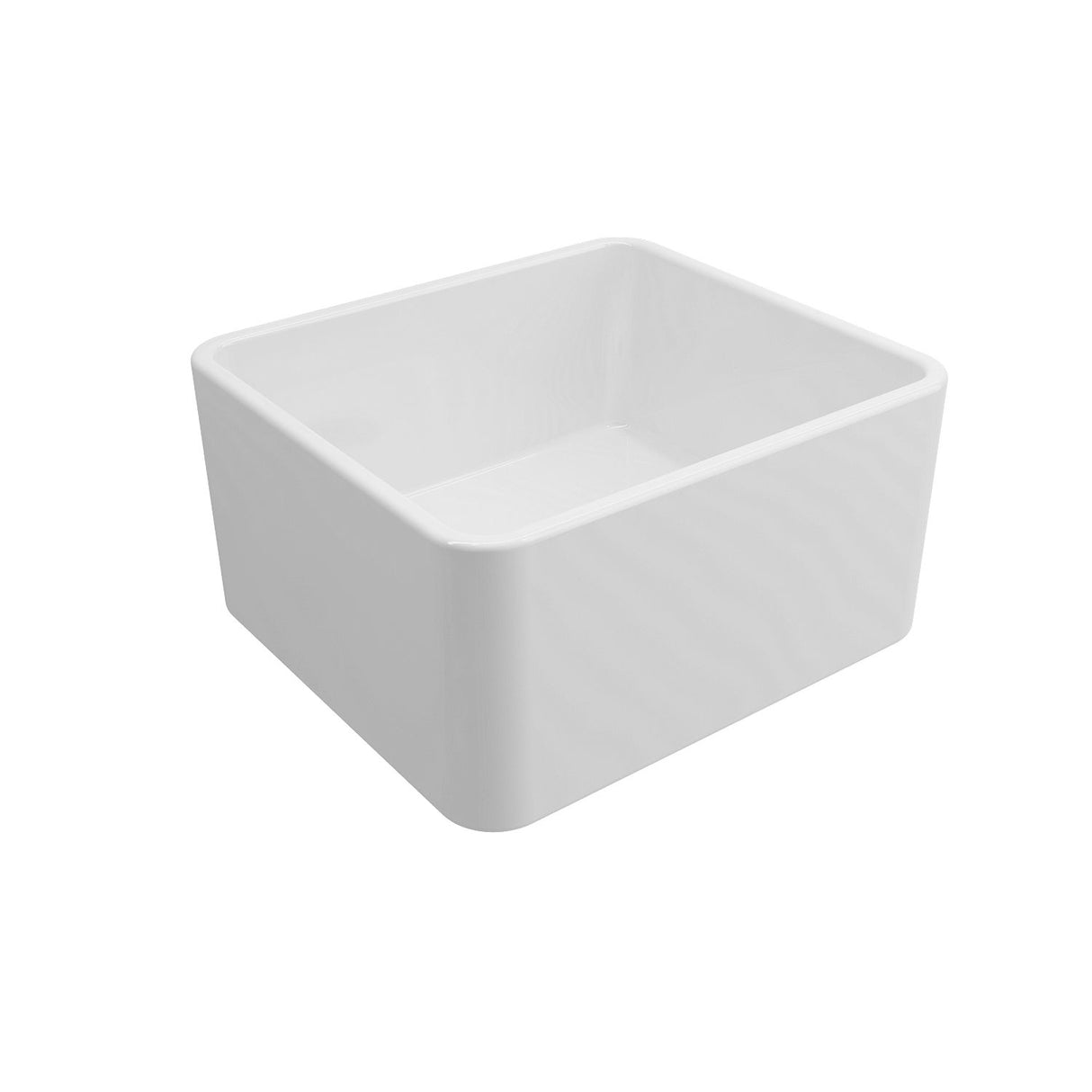 Novi 50 x 46 Fine Fireclay Gloss White Farmhouse Butler Sink