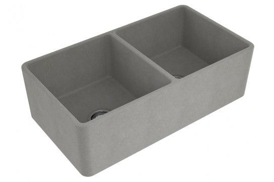 Novi 85 x 46 Fine Fireclay Concrete Look Farmhouse Butler Sink